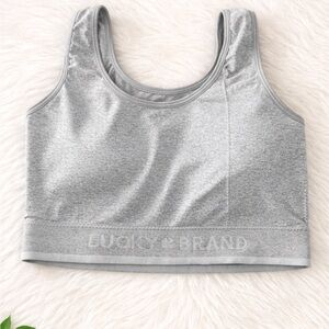 Lucky Brand Women's Heather Gray Sports Bra
